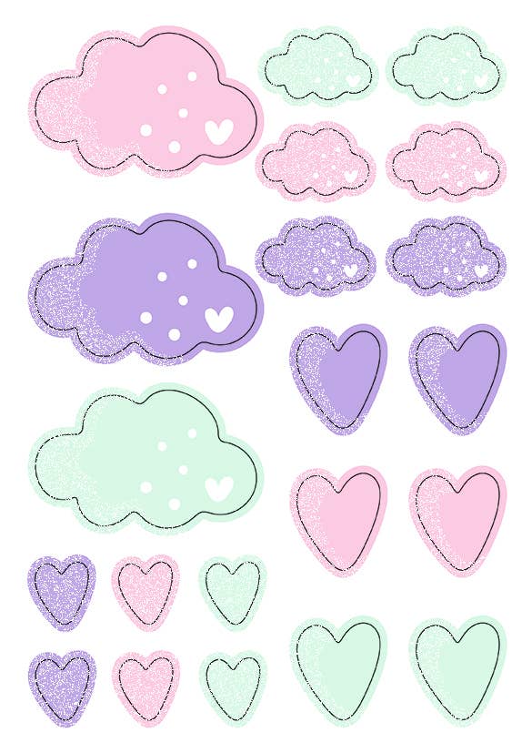 Rainbow decoration set