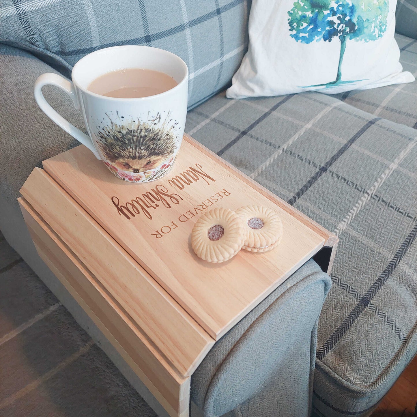 Personalised "Reserved for" Sofa Board