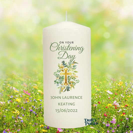 Christening/Naming day Candle Cross