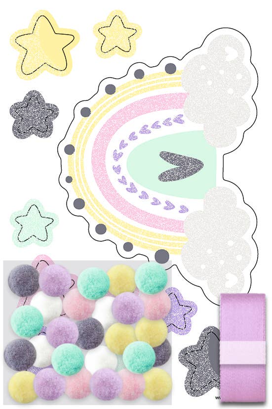 Mini “Rainbow” decoration set