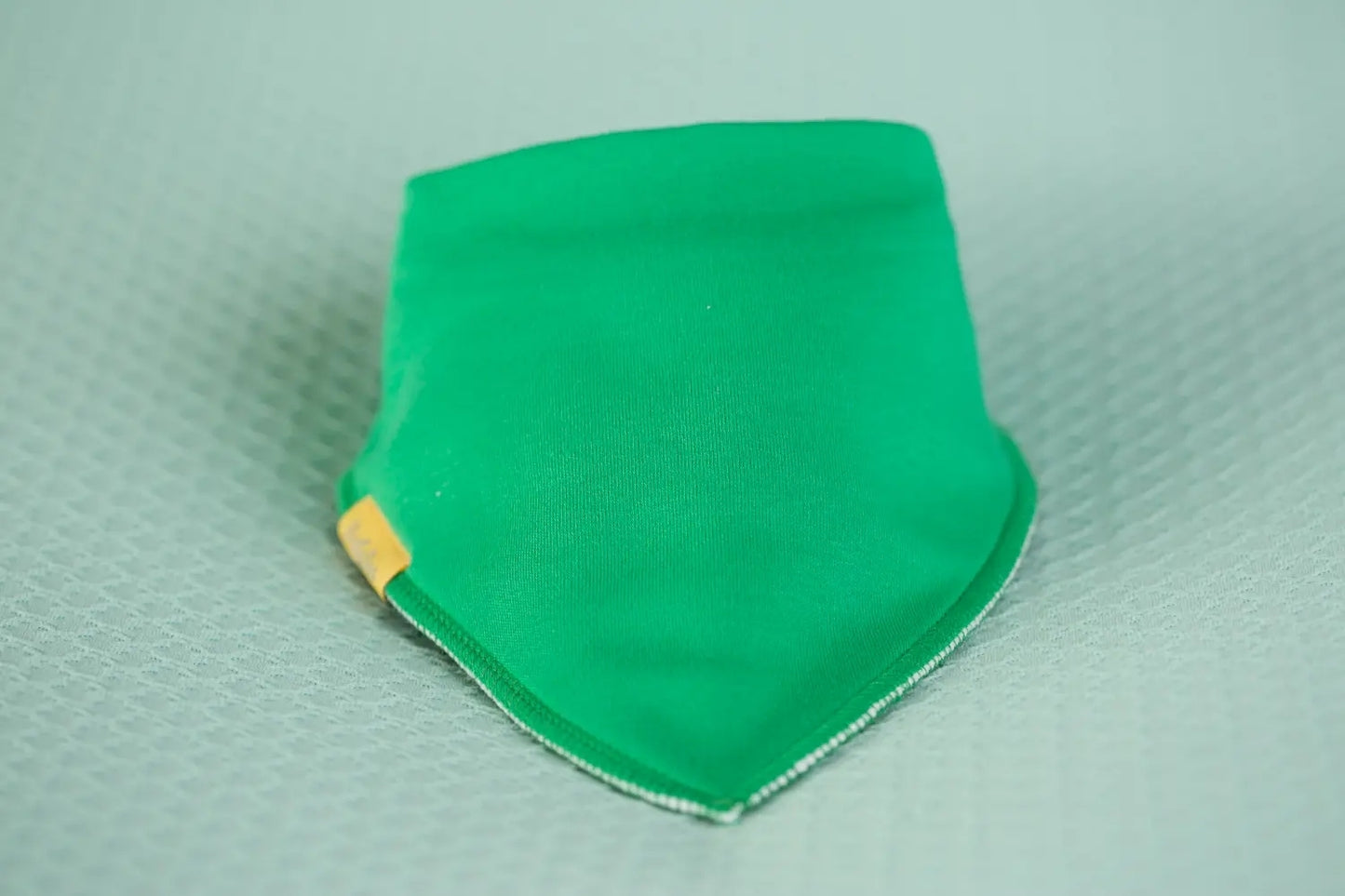 JUST EMERALD GREEN ORGANIC COTTON DRIBBLEBOO BANDANA BIB