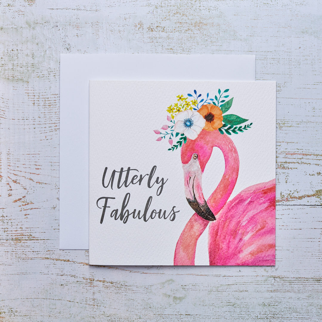 FABULOUS FLAMINGO CARD
