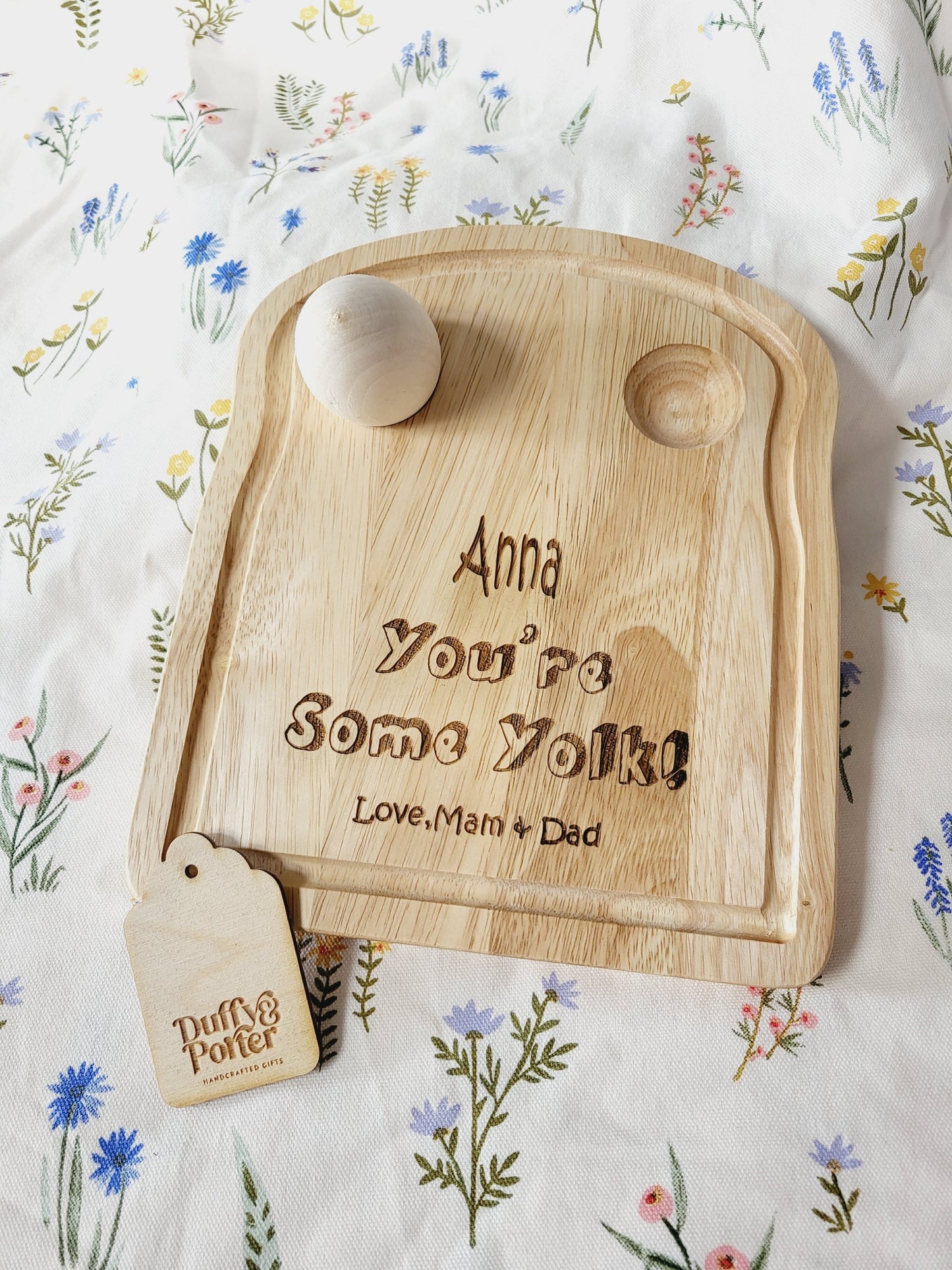 Personalised "Some yolk" board - Toast