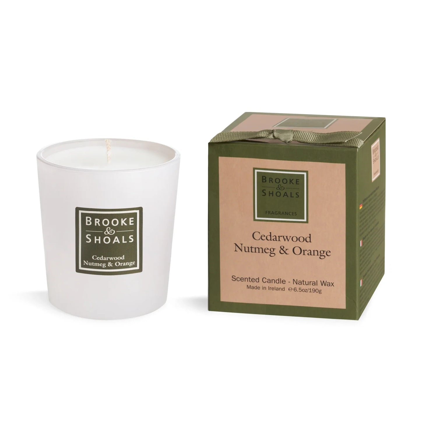 Travel Size SCENTED CANDLE - CEDARWOOD NUTMEG & ORANGE
