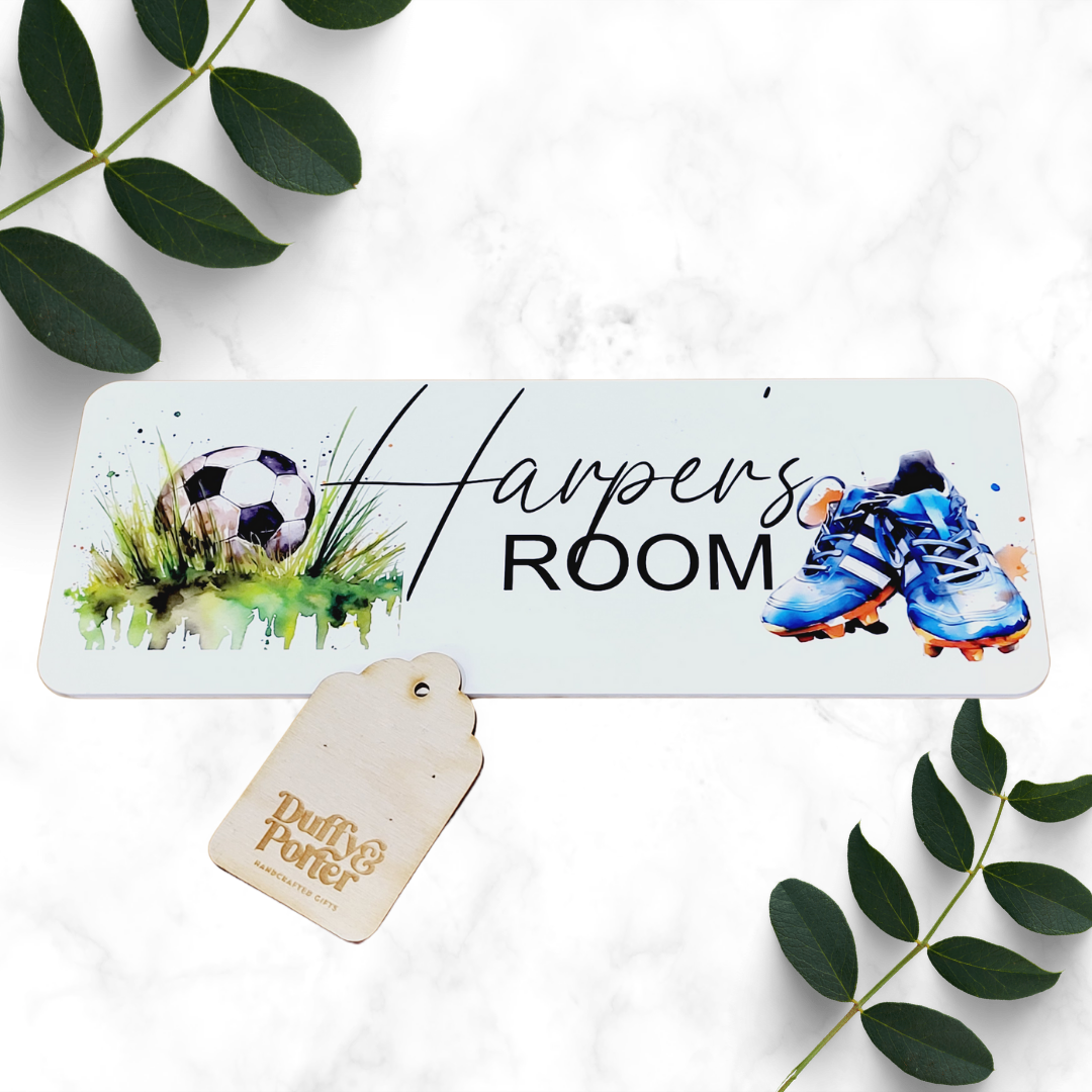 Soccer Themed Door Plaque