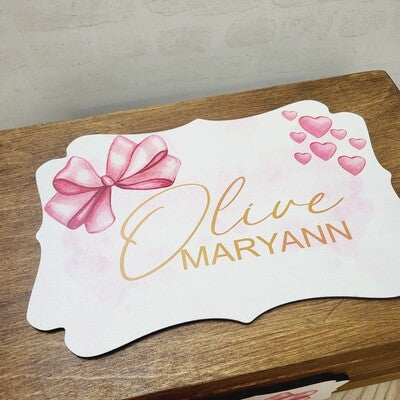 Keepsake Box Olive Bow