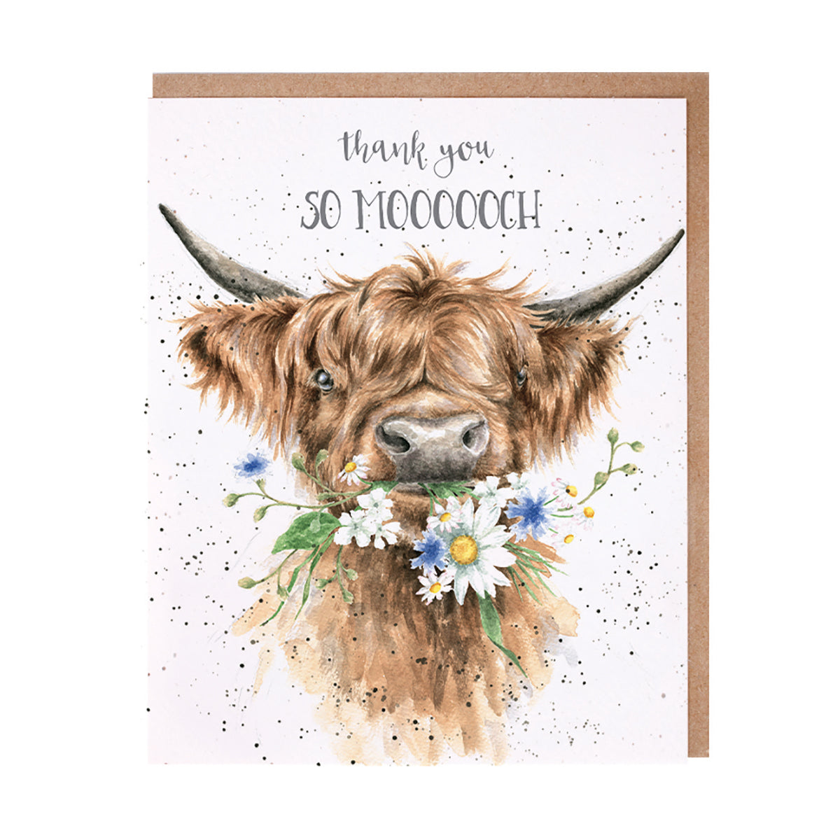 'SO MOOOCH!' HIGHLAND COW THANK YOU CARD
