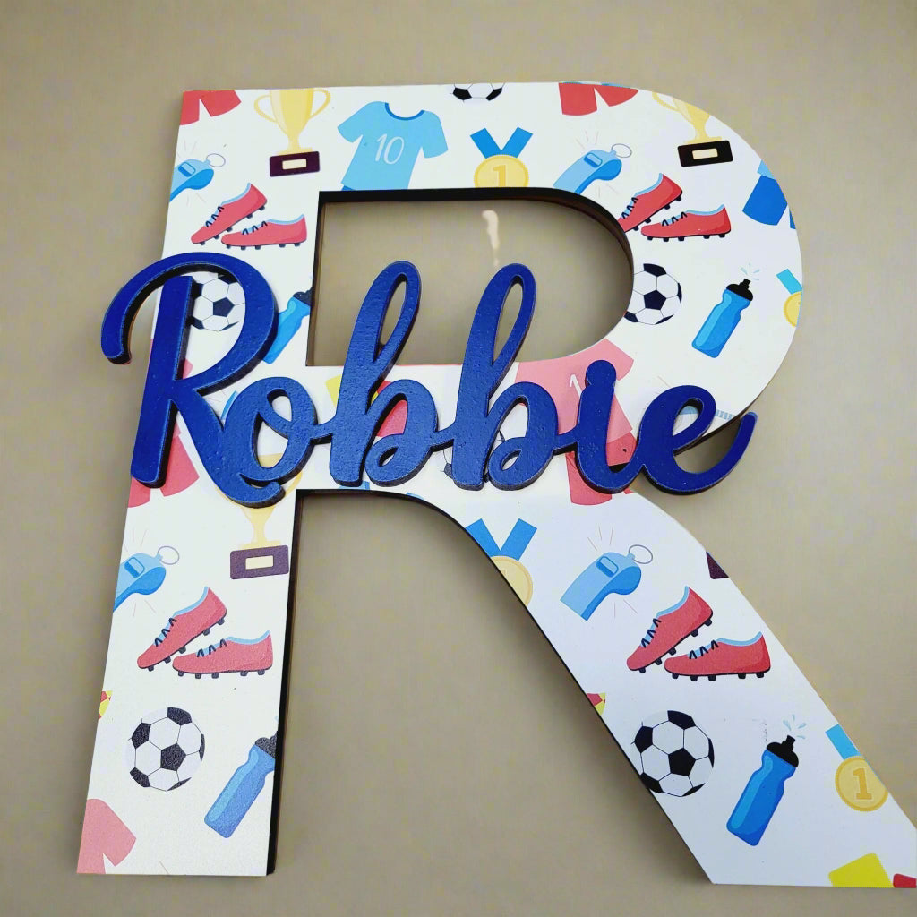 Sport Theme Initial with Name