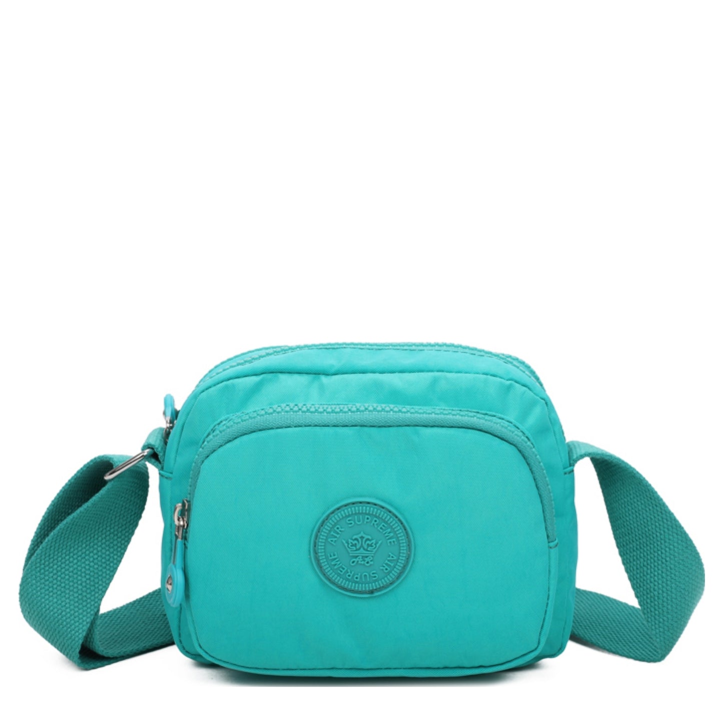 D-228 Small Multi Pockets Cross Body Bag - Light Green