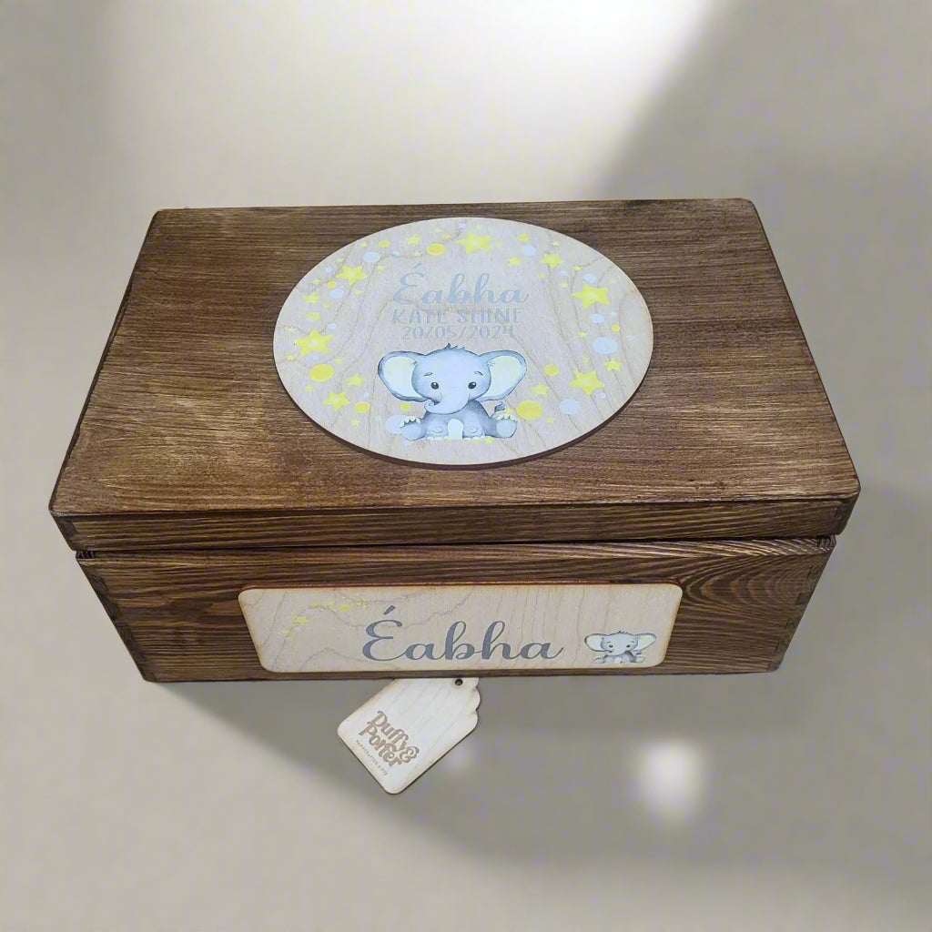 Keepsake Box Elephant Personalised