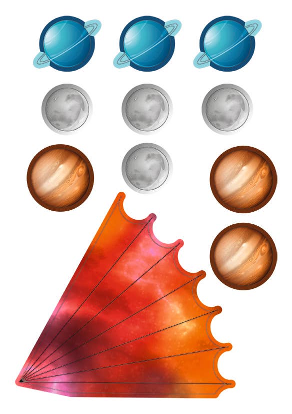 Spaceship decoration set