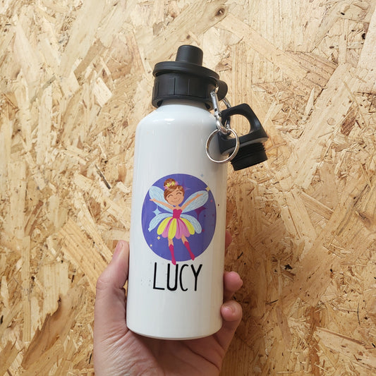 Personalised Aluminium Drinks Bottle Fairy