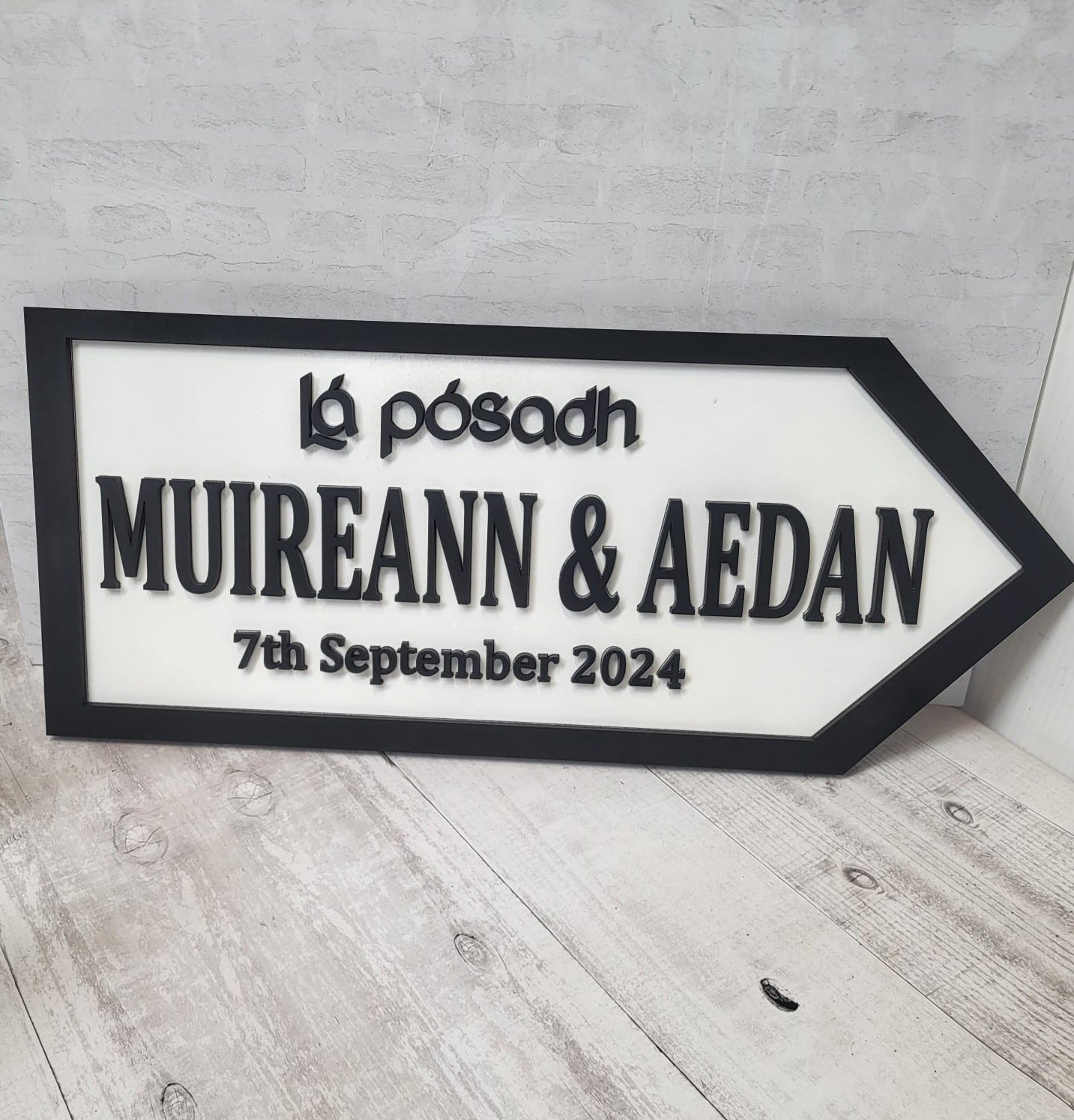 Irish Road Sign Wedding Customised