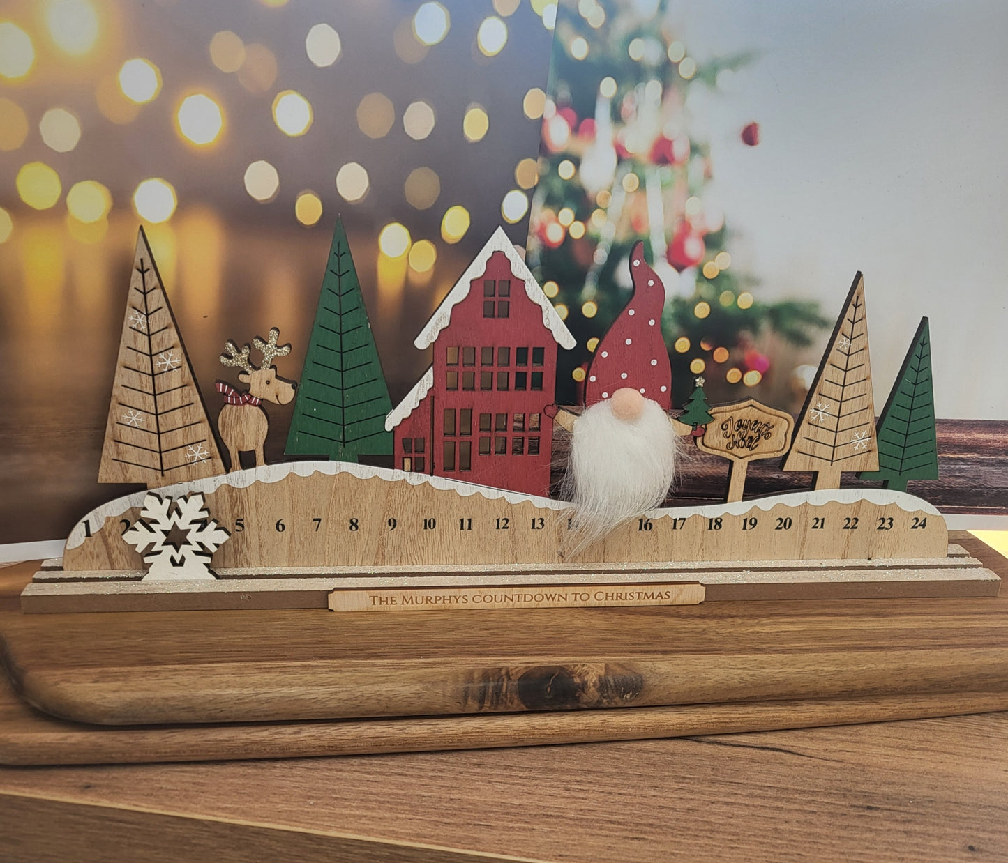 Christmas Countdown gonk winter scene