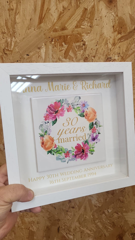 Personalised Anniversary Frame