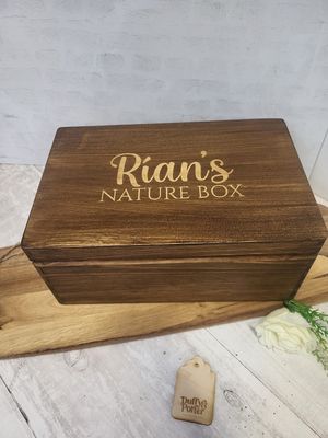 Keepsake Box Memory Box Engraved Stained