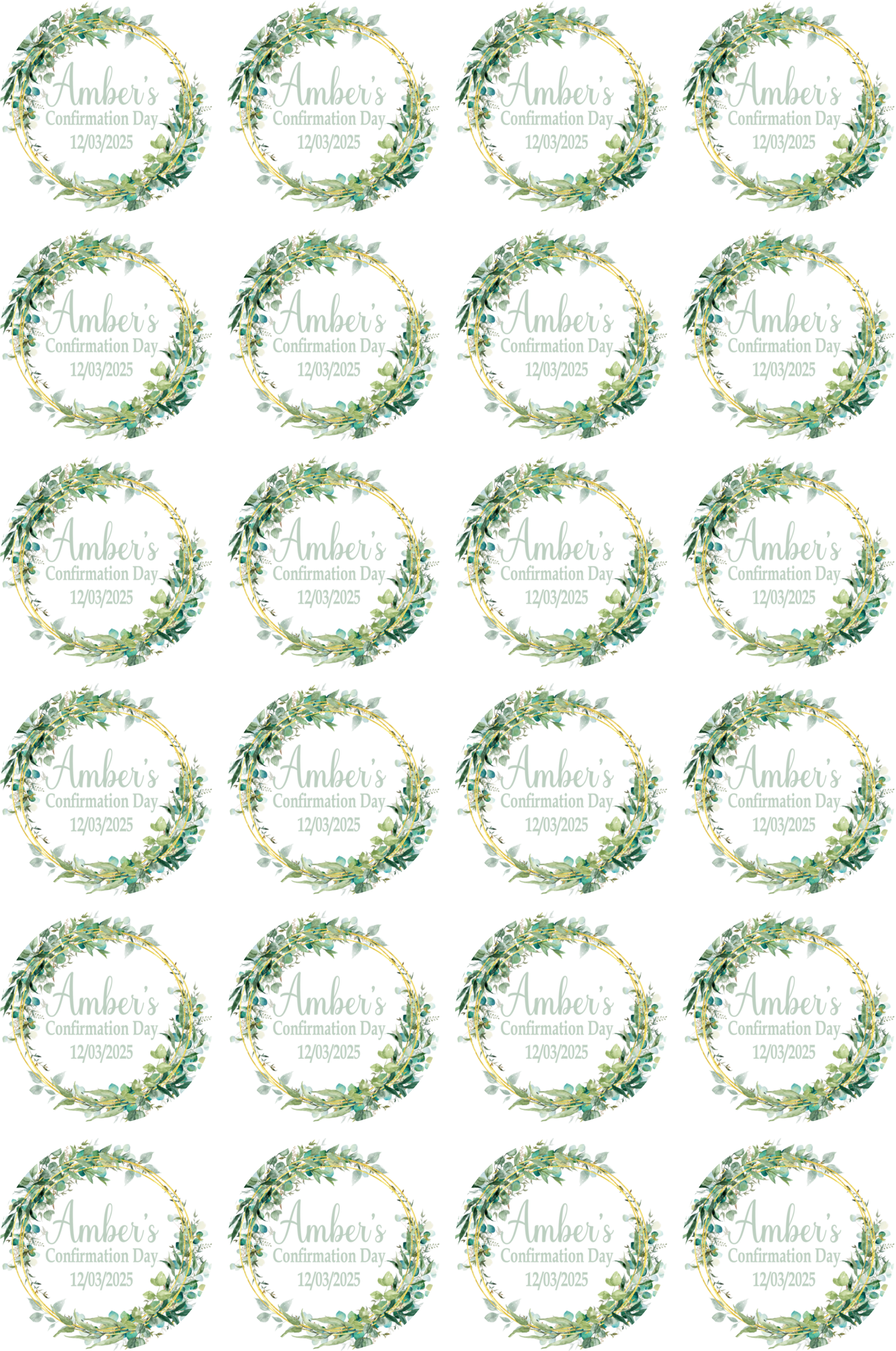 "Eucalyptus Green" Stickers