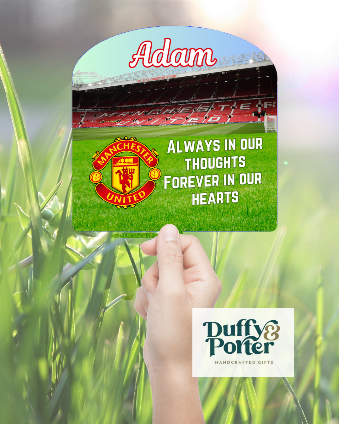 Personalised Photo Outdoor plant/Grave spike – Man United