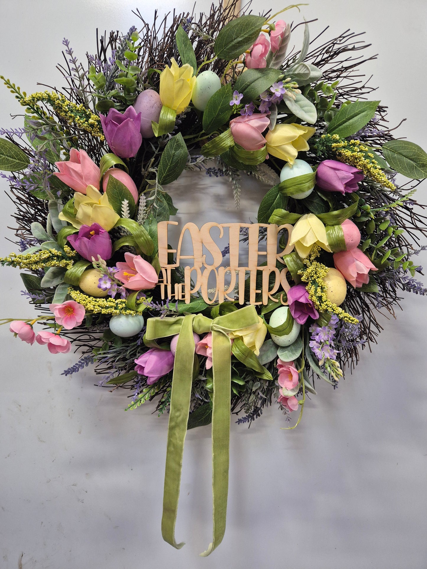 Personalised Easter Wreath insert
