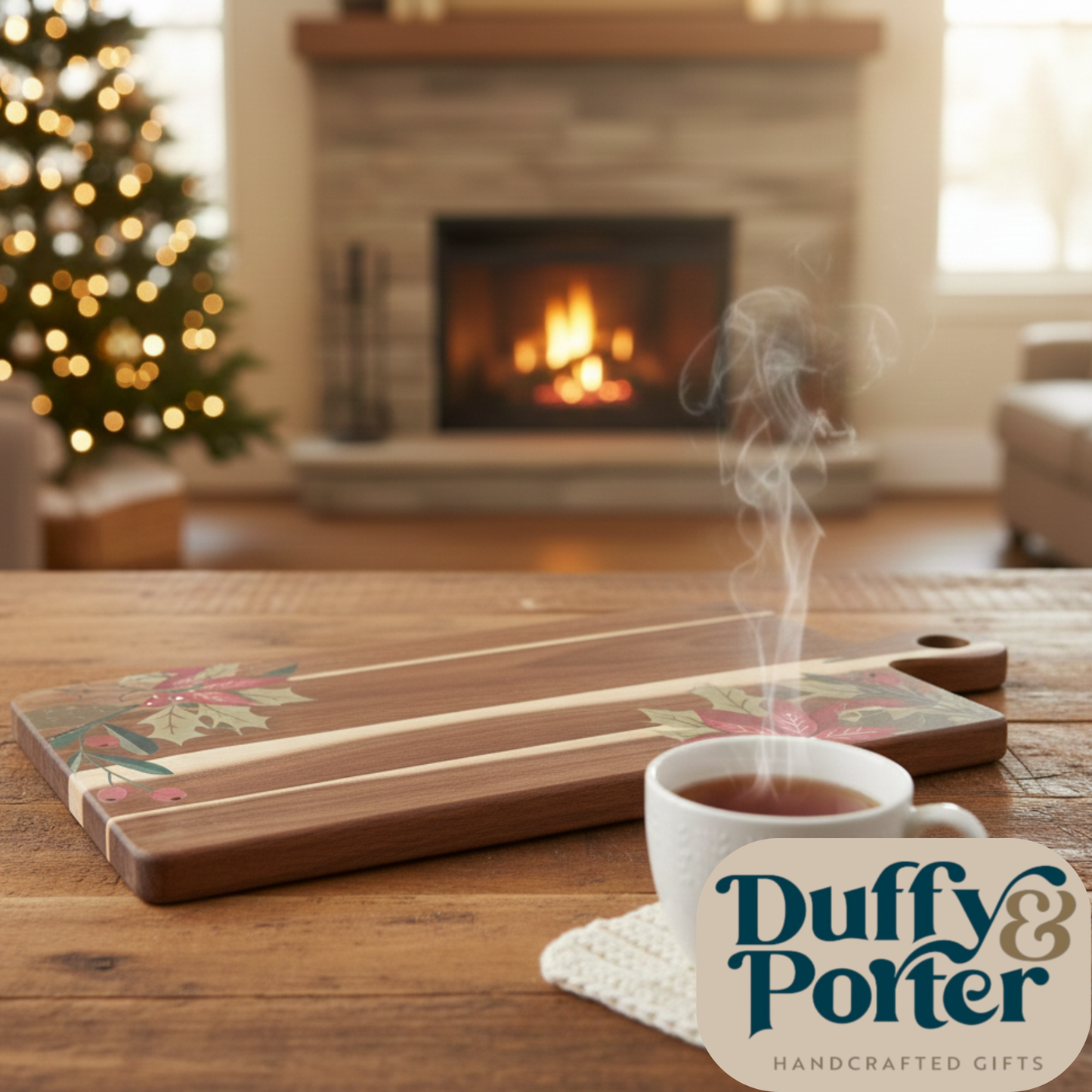 Serving board 45cm Poinsettia