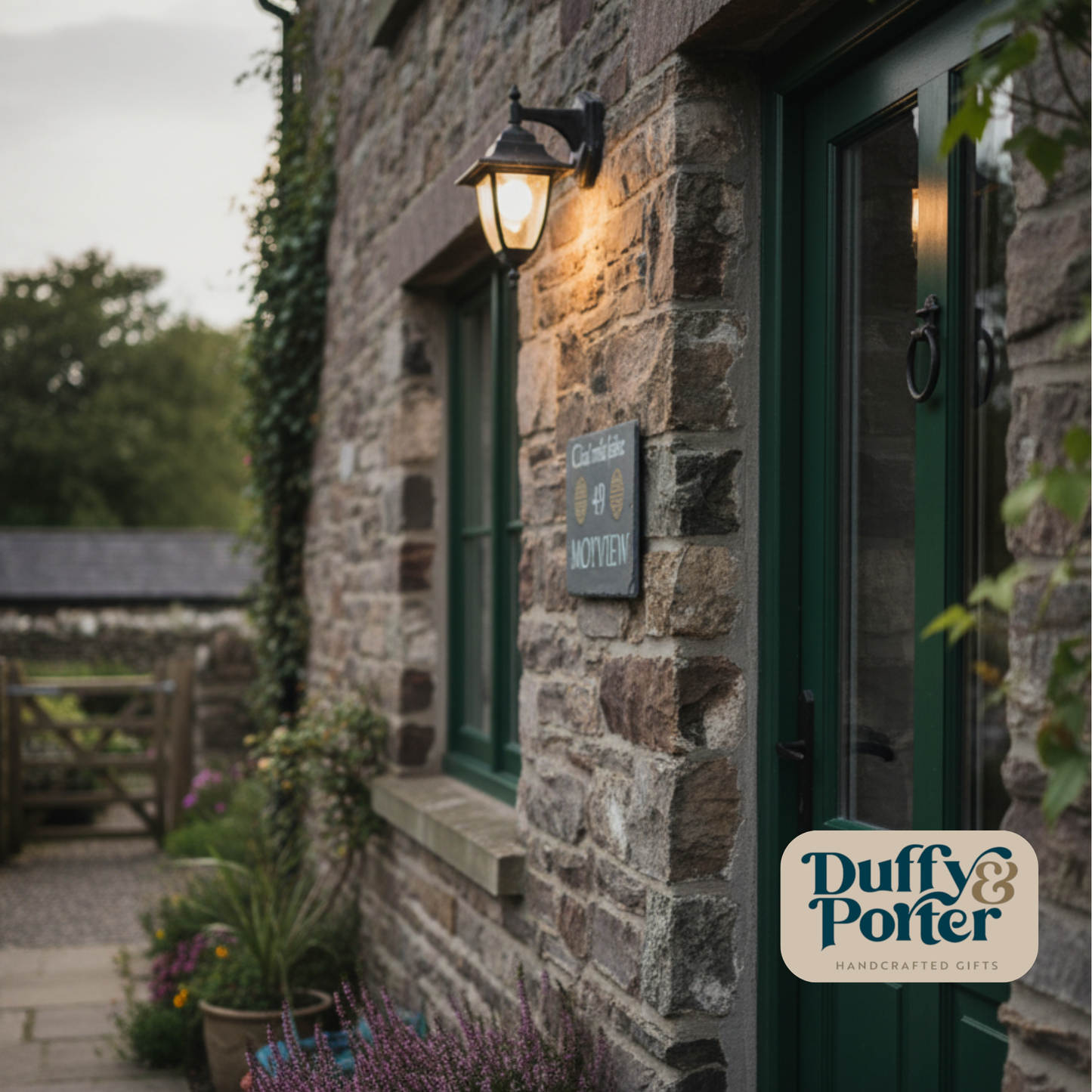 Custom Slate House Sign