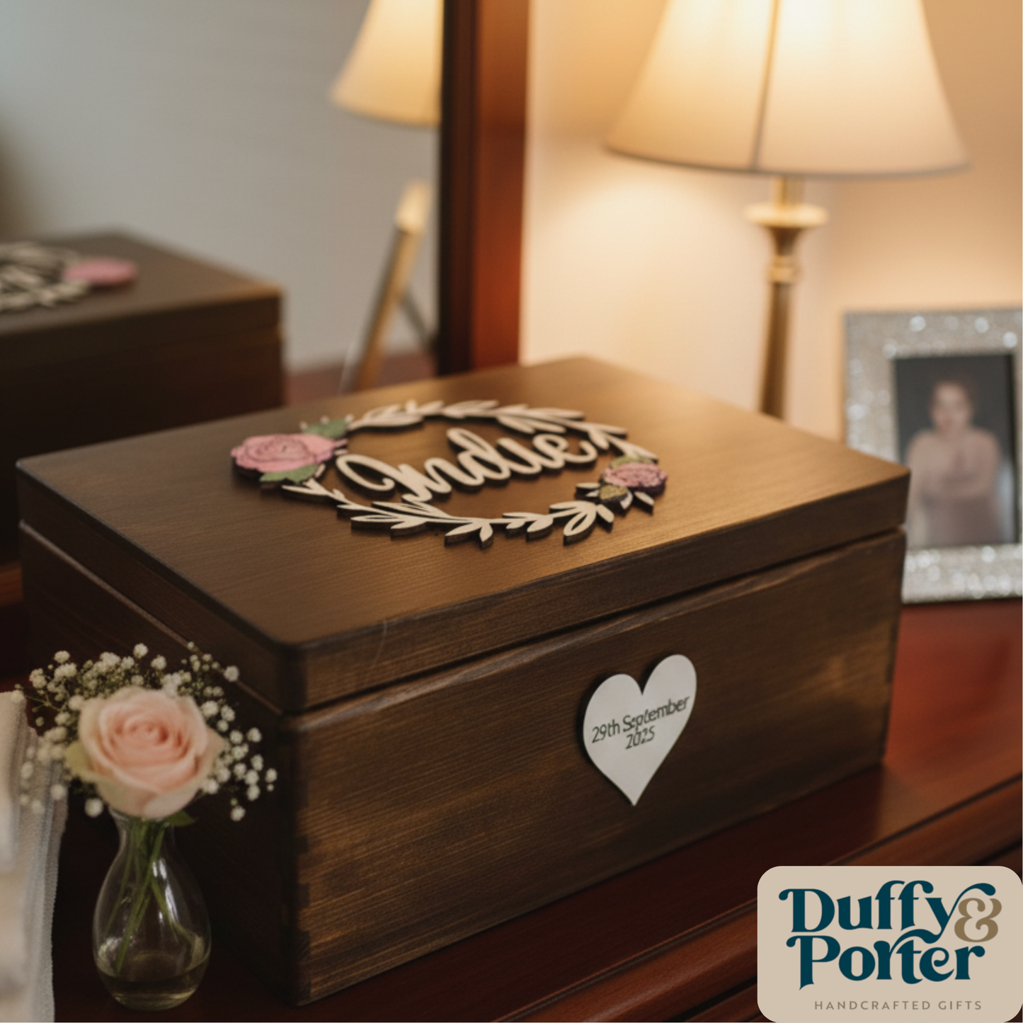 Keepsake Box Detailed Roses