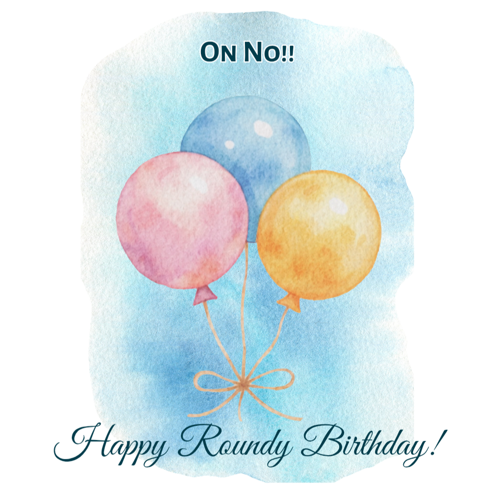 Oh No! 40 birthday - Keepsake Card