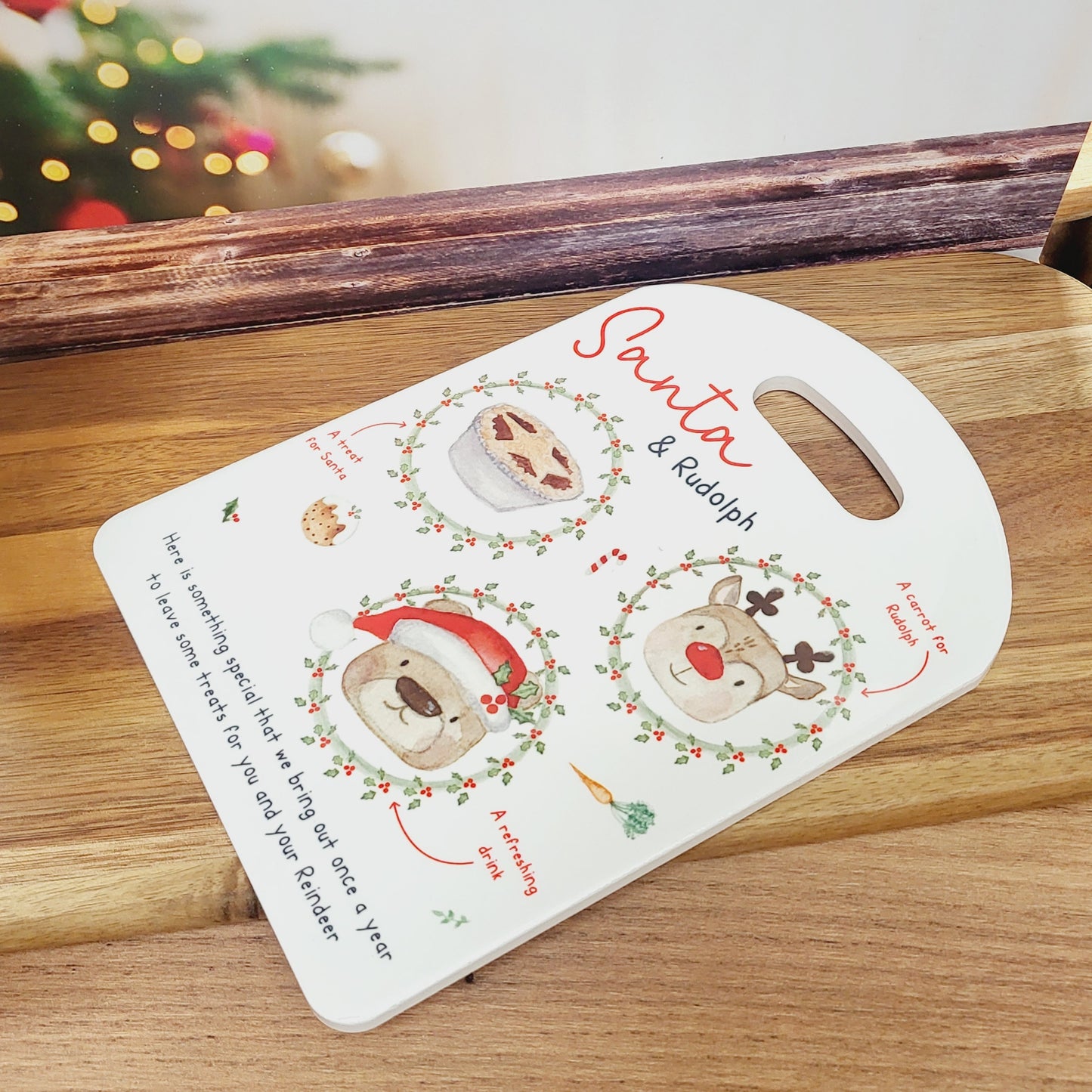 Christmas cuties ceramic Santa plate