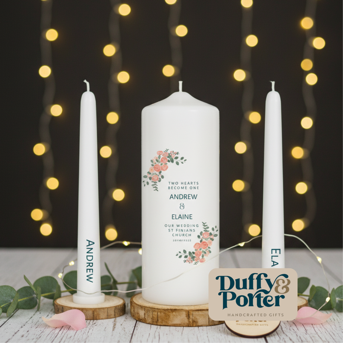 Autumnal Colours Unity Candle Wedding set