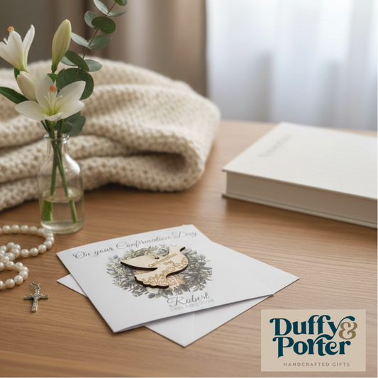Personalised Confirmation Card with Keepsake Token