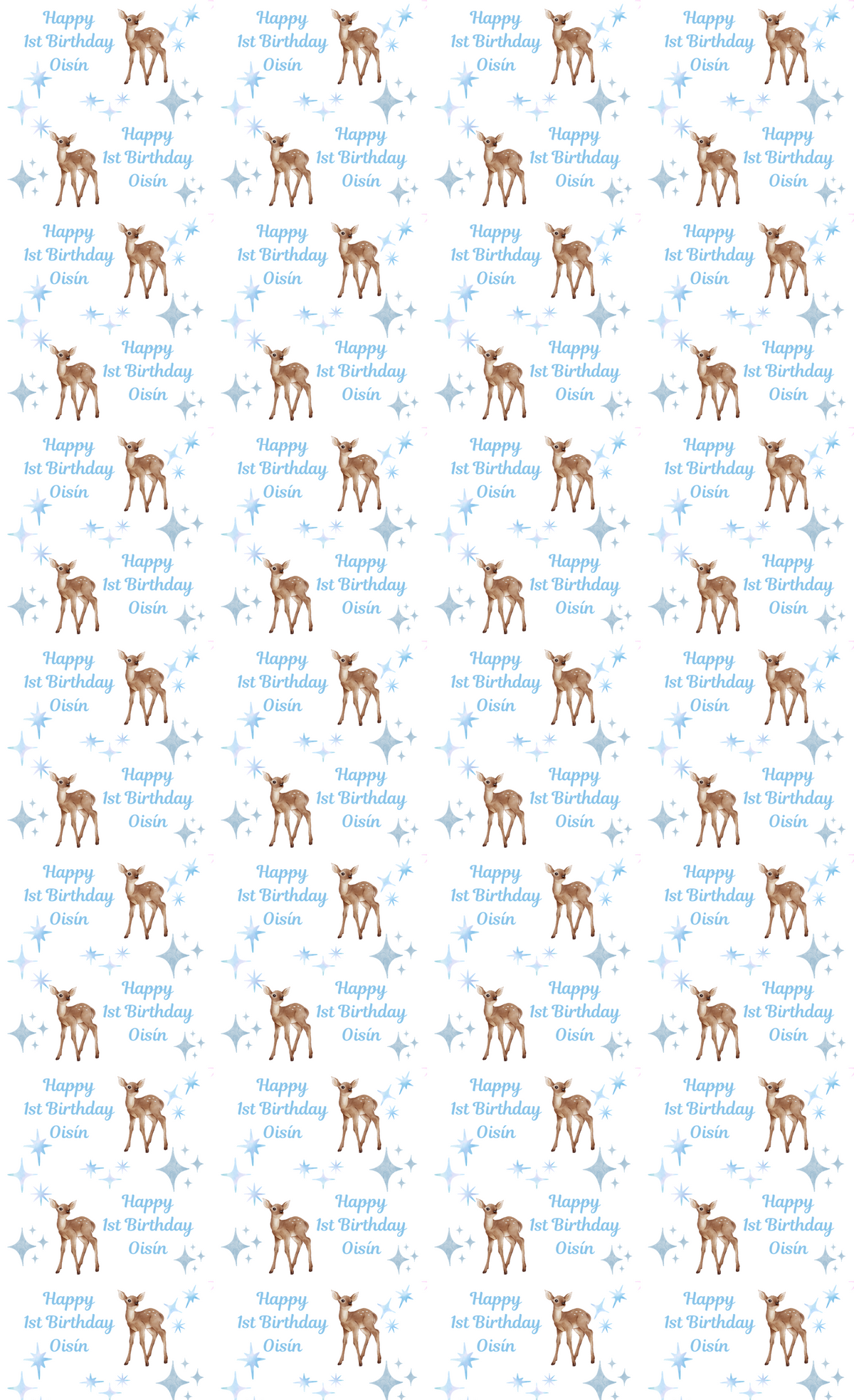 Personalised Eco-Friendly Wrapping Paper - Deer