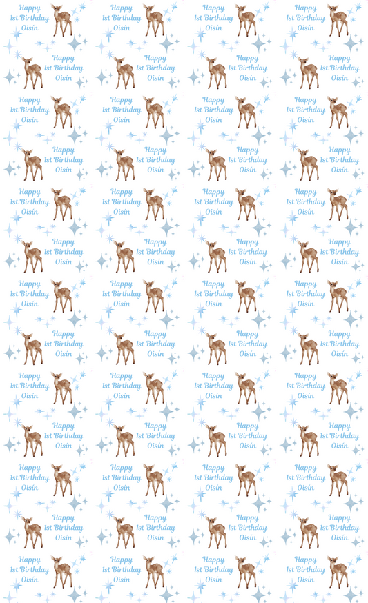 Personalised Eco-Friendly Wrapping Paper - Deer