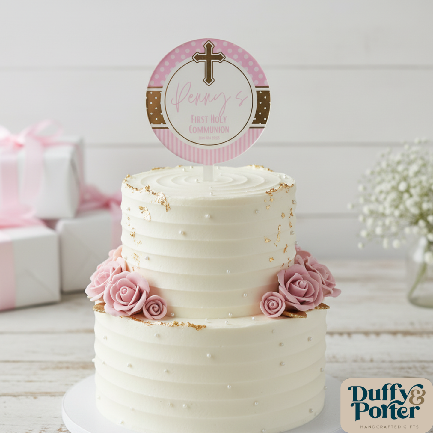 Penny Pink Personalised Cake Topper
