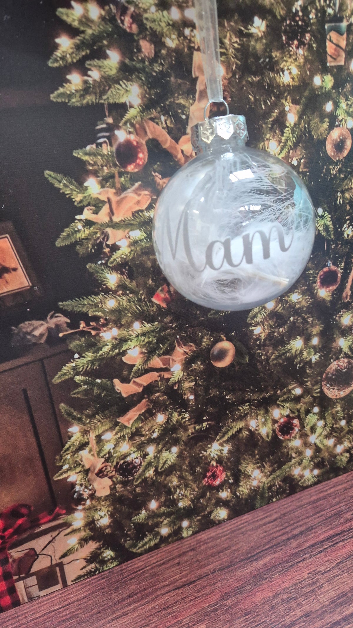 Personalised Christmas Memory Bauble | Feathers & Floating Tribute
