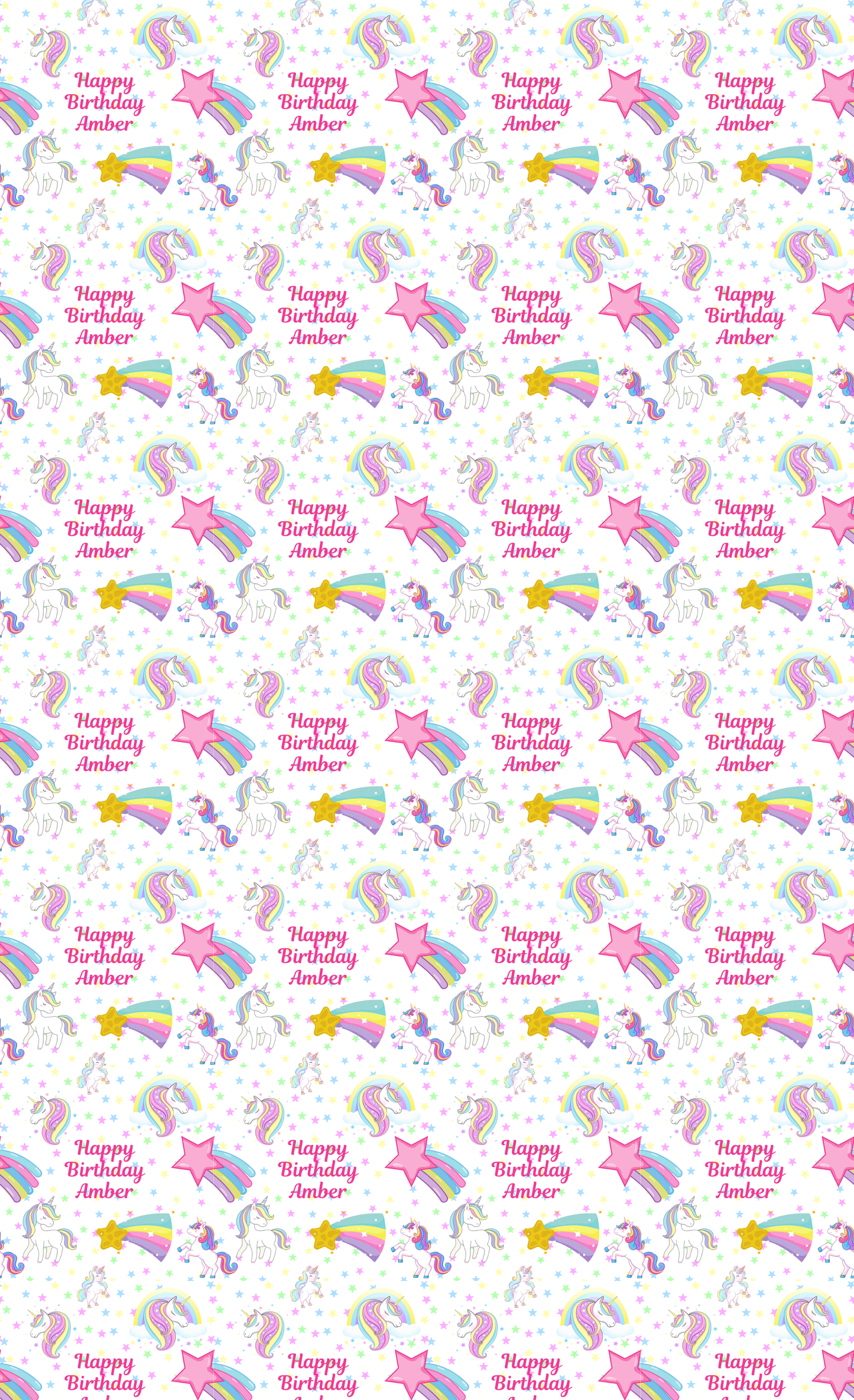Personalised Eco-Friendly Wrapping Paper - Unicorn