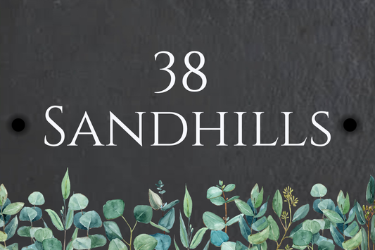 Slate House Sign - Eucalyptus