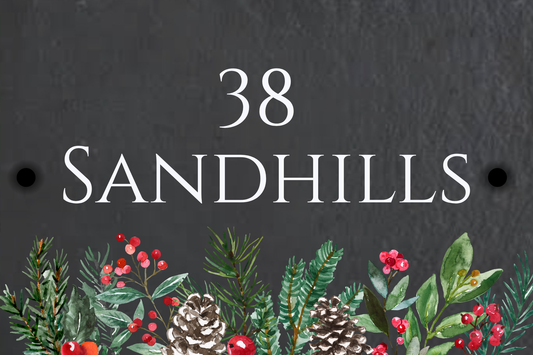 Slate House Sign - Festive Sprig