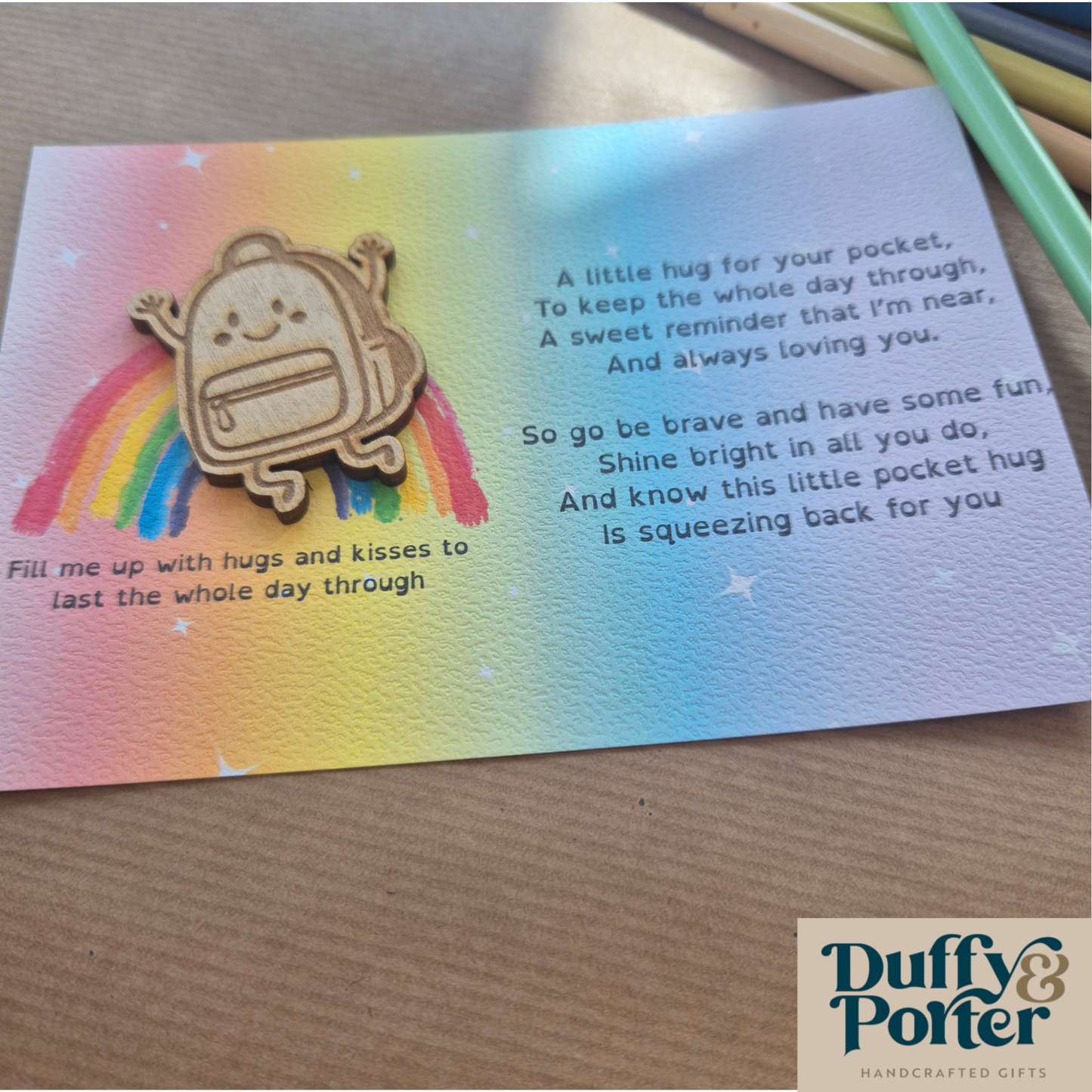 Little Pocket Hug Back to School Token – The Perfect First Day at School Gift
