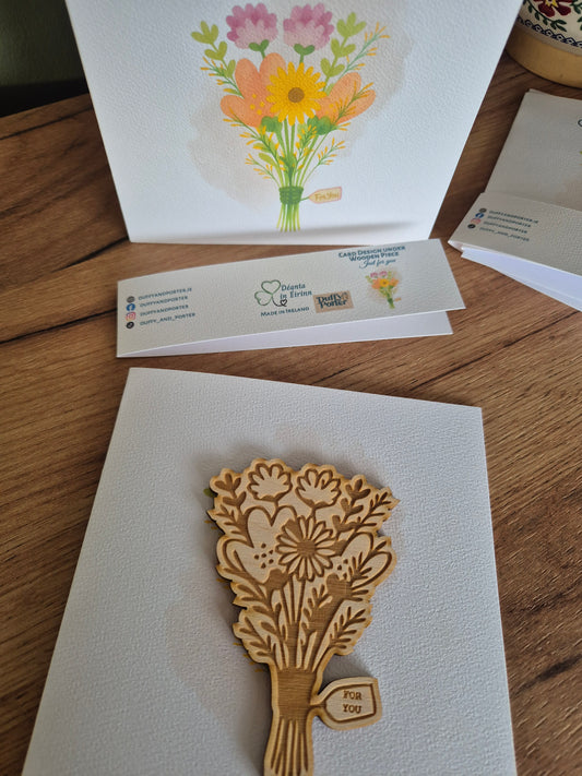 Wildflower blank - Keepsake Card