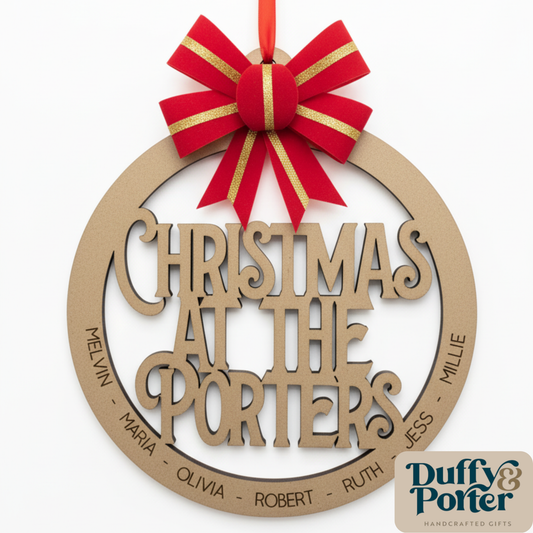 Christmas XL family Wall Bauble