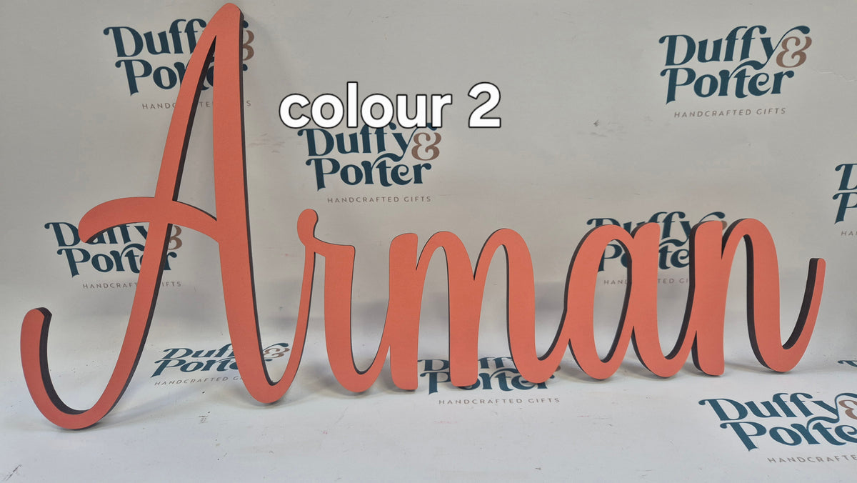 Nursery decor wall name - Script