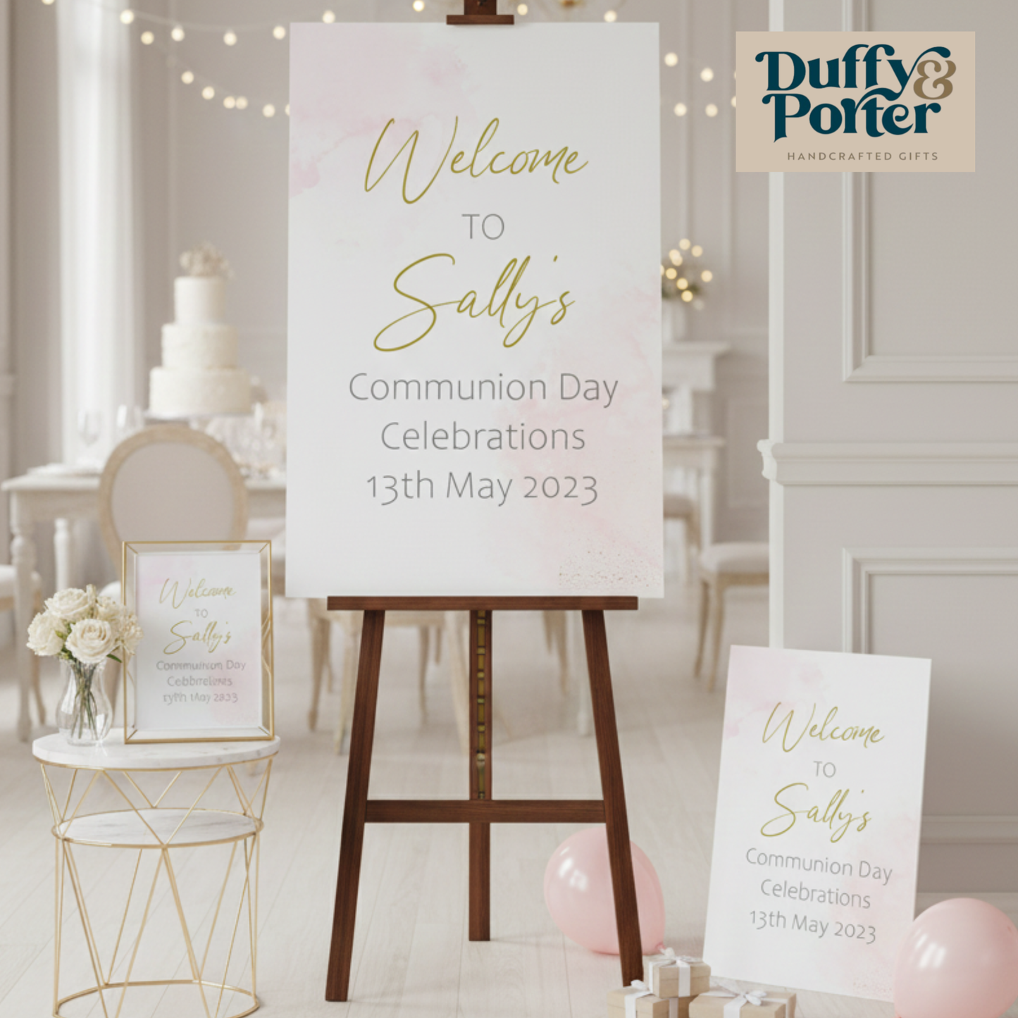 Pink watercolour Occasion Sign