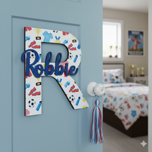 Sport Theme Initial with Name