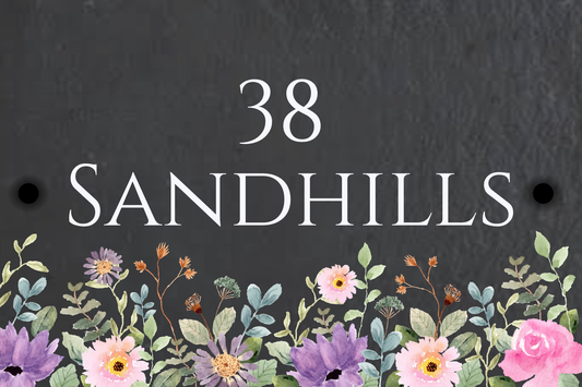Slate House Sign - Summer Flowers