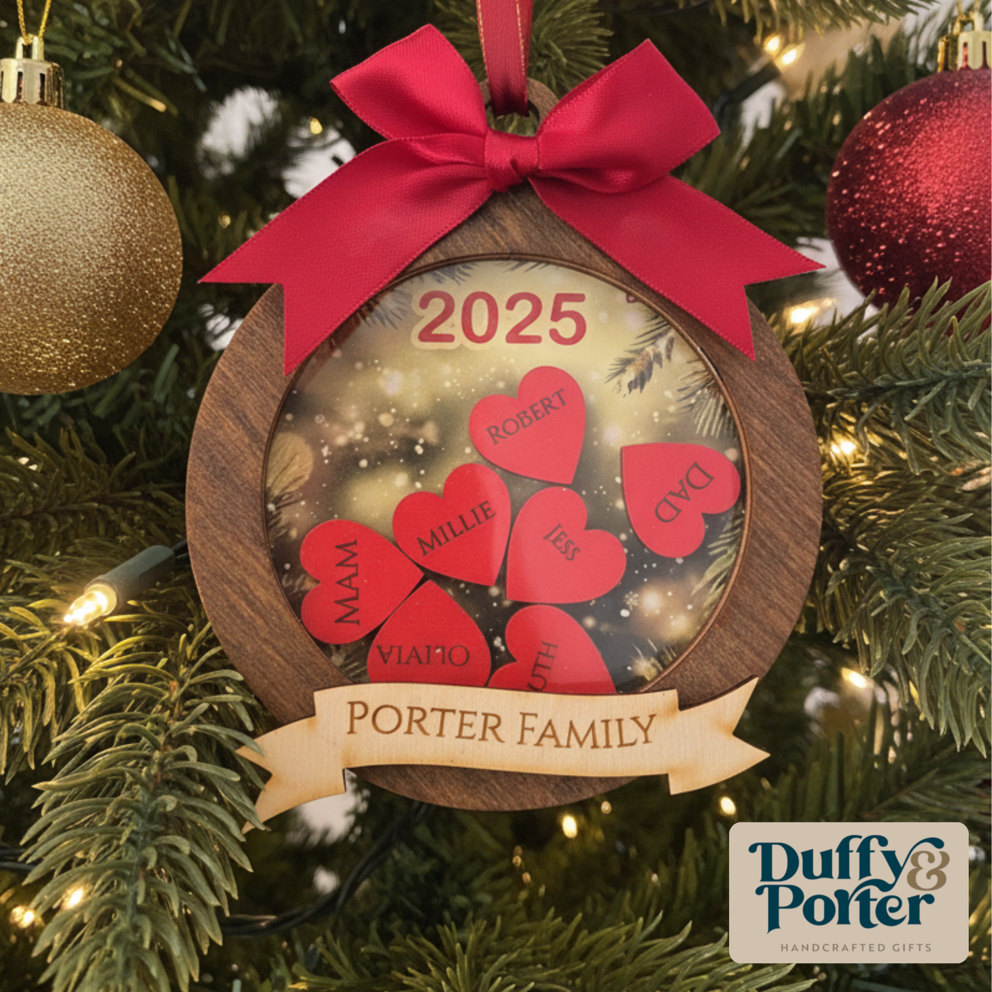 Christmas Family Hanging Signs