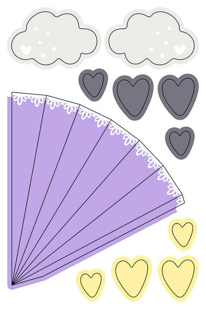 Mini “Rainbow” decoration set