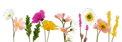 DIY Set Crepe Paper Flowers "Yellow"