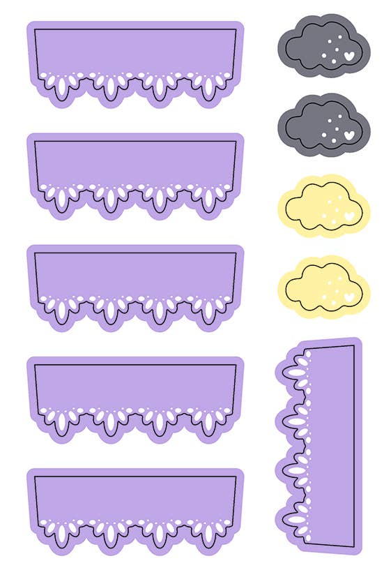Mini “Rainbow” decoration set