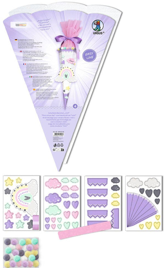 Mini Easy Line “Rainbow” school bag craft set