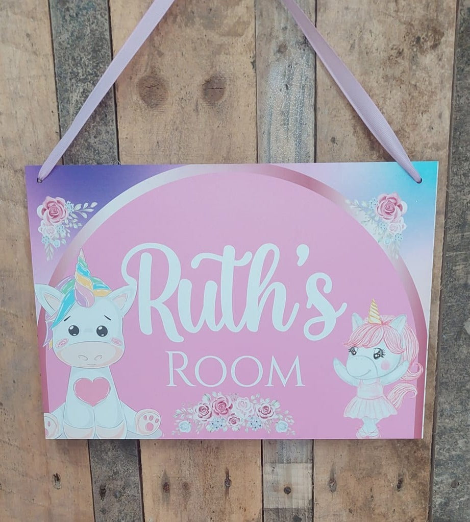 Unicorn Themed Sign